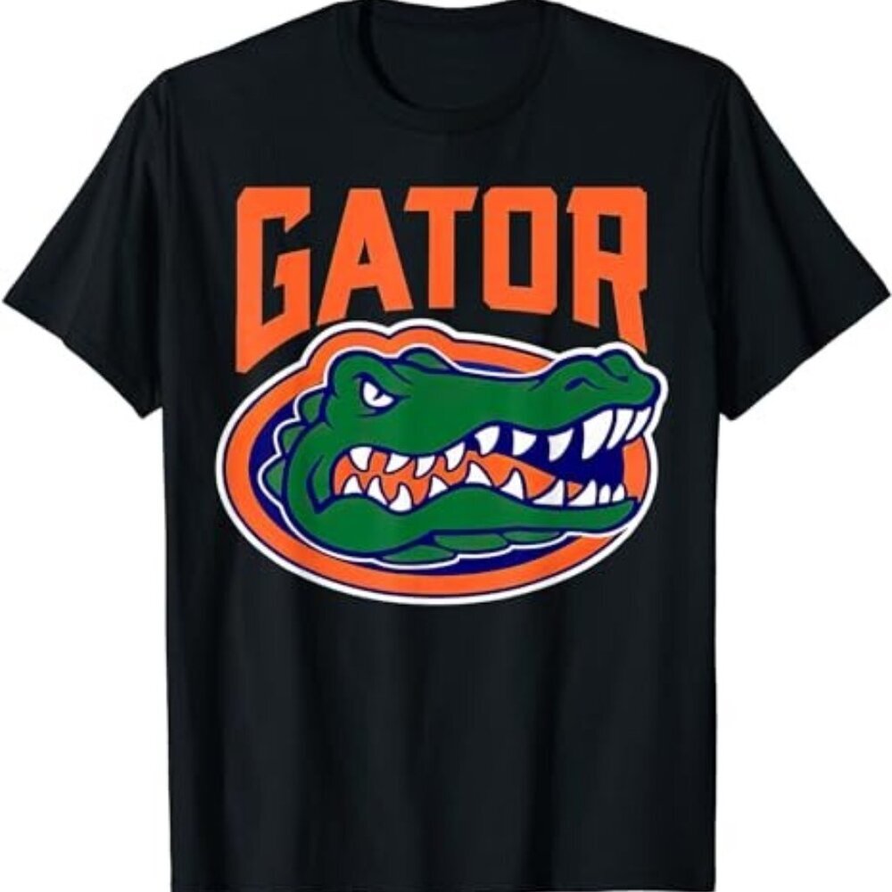 Retro We Wont Back Down Gators Blue Orange Team Pride Fan Graphic T-Shirt  90